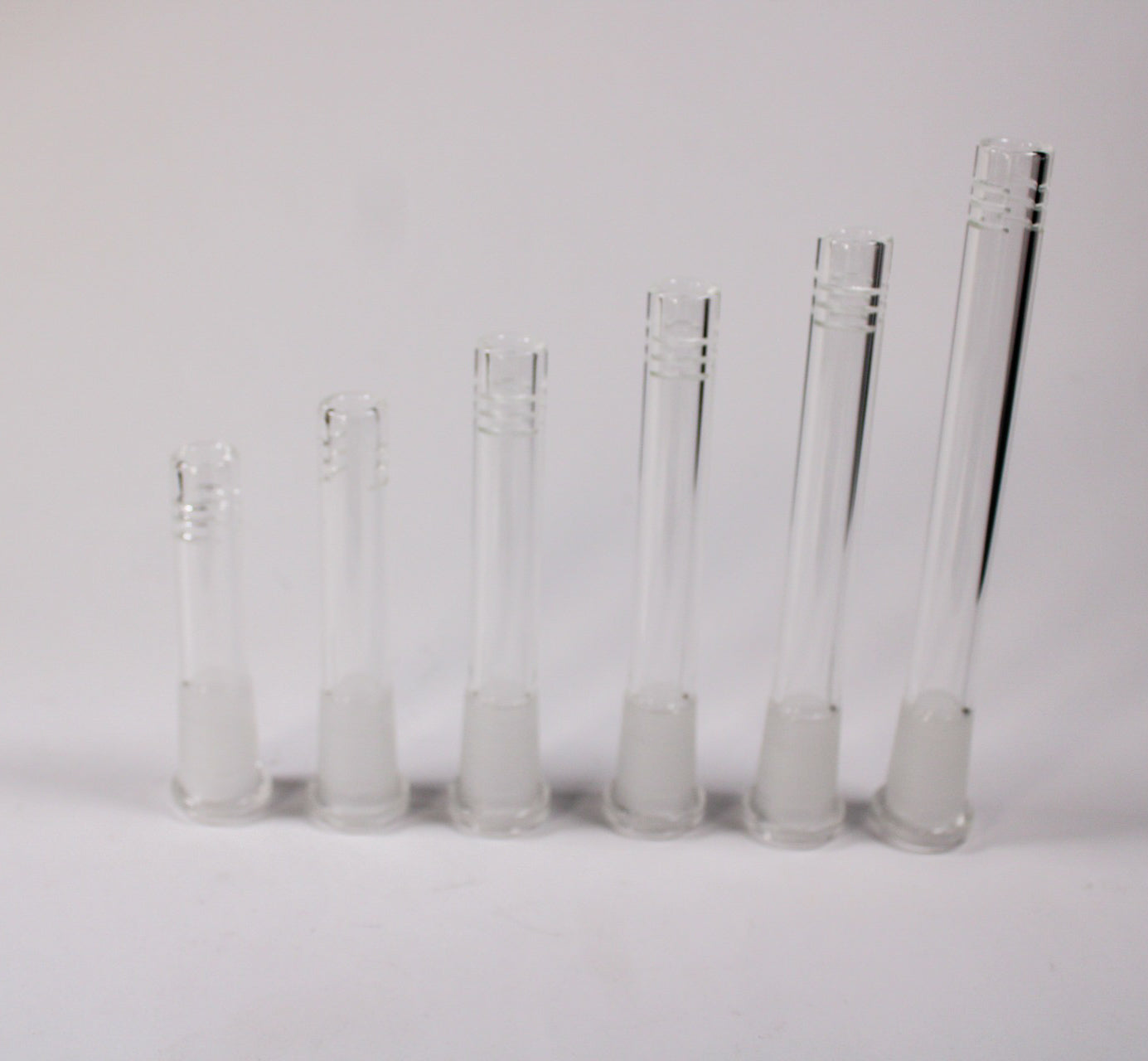 Tubo de vidrio para fumar para bongs 2.5''/ 3''/ 3.5''/ 3.75''/ 4''/ 4.5''/ 5'' 14mm hembra a 19mm macho 233