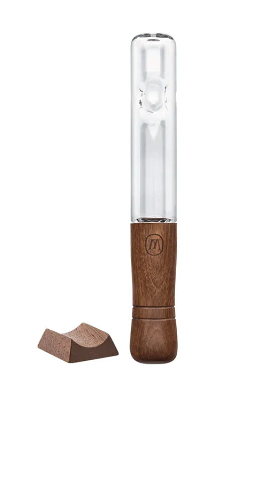 One Hitter de Vidrio con Mango de Madera – Estilo Natural y Discreto Marley