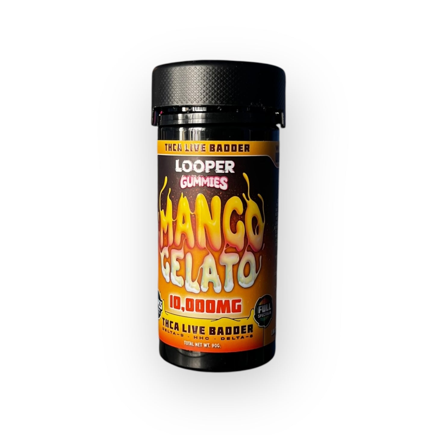 Looper Gummies Mango Gelato – 10,000 mg THCA Live Badder Full Spectrum