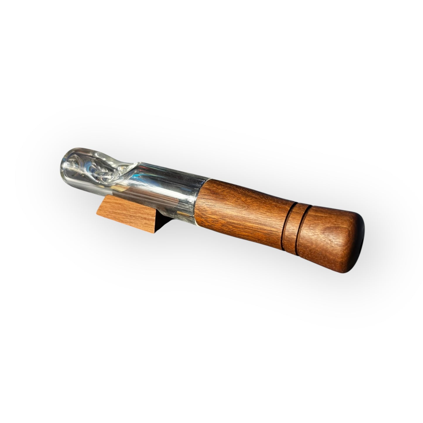 One Hitter de Vidrio con Mango de Madera – Estilo Natural y Discreto Marley