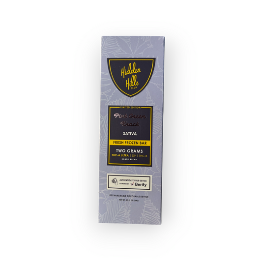 Hidden Hills Live Resin Bar Pink Green Crack - VAPE Desechable 2 Gramos