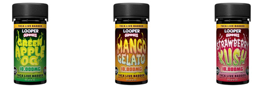 Looper Gummies Mango Gelato – 10,000 mg THCA Live Badder Full Spectrum