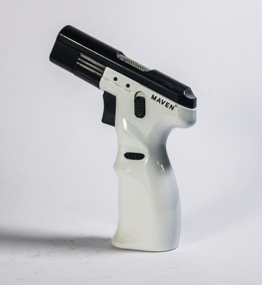 Maven - Pistola de antorcha a prueba de viento modelo K plomizo/blanco