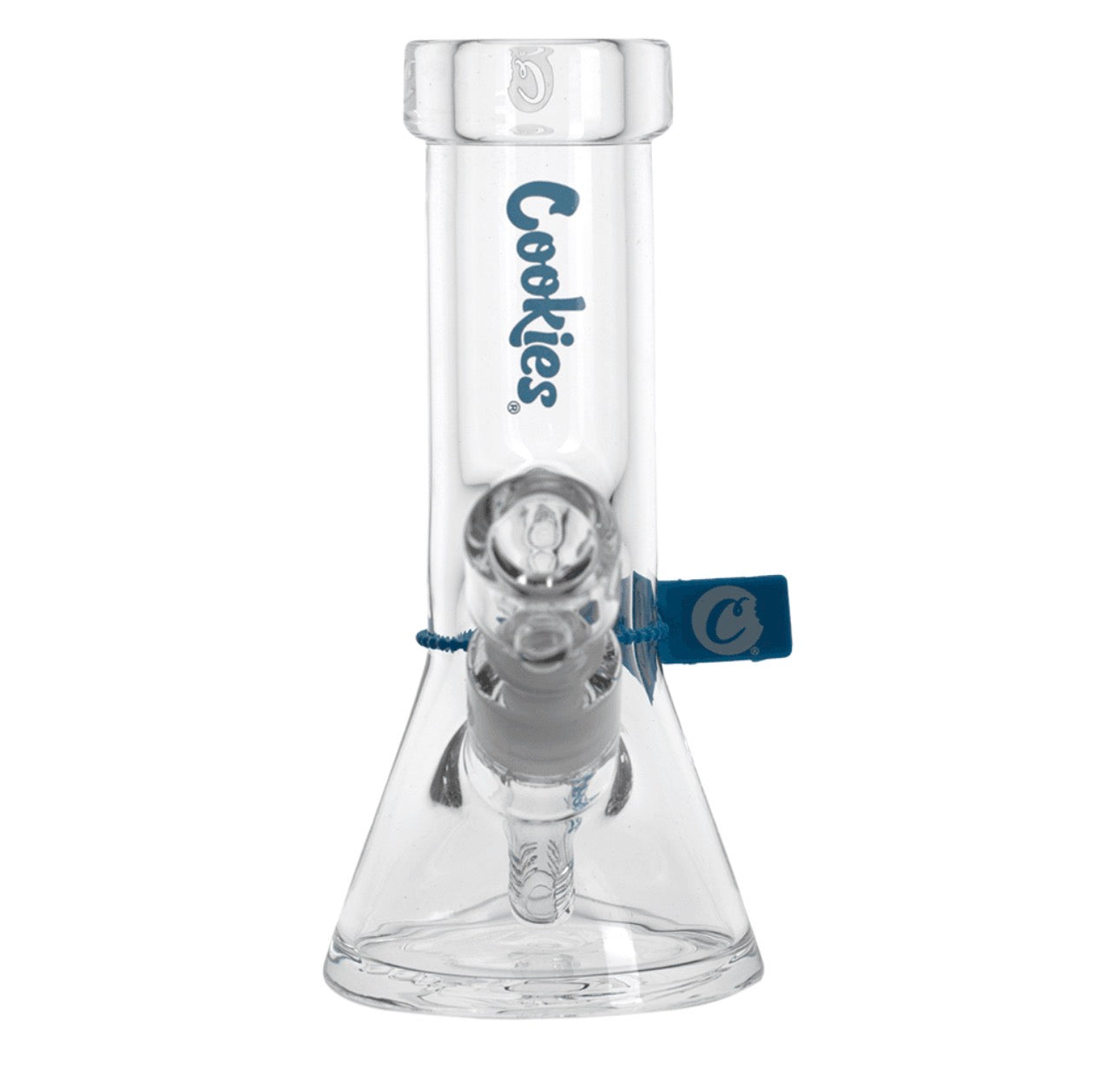 Cookies Mighty Mini Beaker Bong de Cristal | Compacto, Resistente y Fácil de Transportar