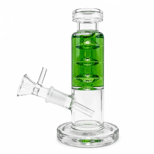 Mini Bong 6” Glycerin Coiled Stem | Pipa de Agua con Enfriamiento de Glicerina