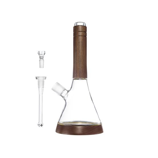 Bong de Vidrio con Detalles de Madera – Diseño Elegante y Funcional MARLEY