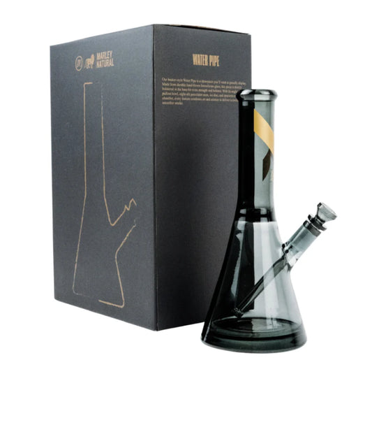 Bong de cristal MARLEY NATURAL 'Vidrio ahumado' | 31 centímetros