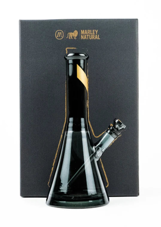 Bong de cristal MARLEY NATURAL 'Vidrio ahumado' | 31 centímetros