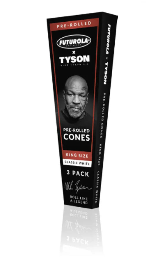 🥊 Futurola x Tyson – Pre-Rolled Cones King Size (3 Pack)