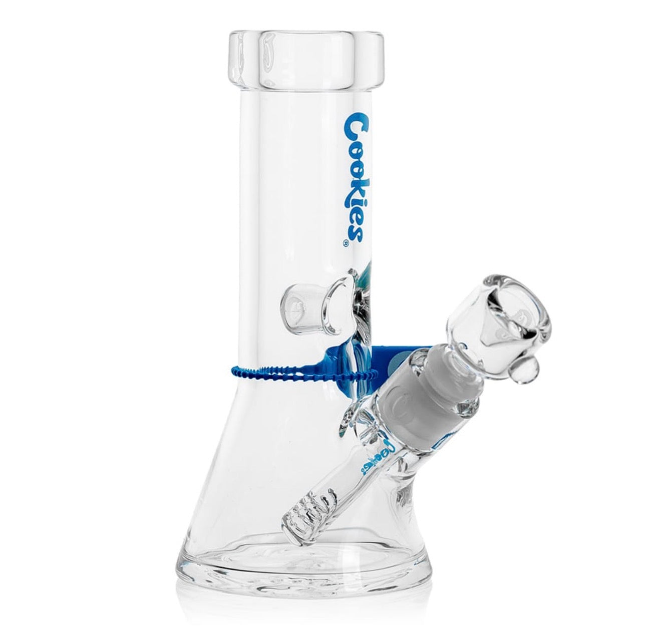 Cookies Mighty Mini Beaker Bong de Cristal | Compacto, Resistente y Fácil de Transportar