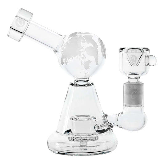 Cookies Globe Rig de Cristal | Dab Rig Premium con Diseño del Mundo Grabado