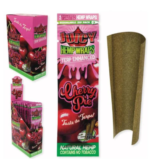 Juicy Terp Enhanced Cherry Pie Blunts 2pz – Blunts Pre-roll con Terpenos Naturales y Sabor Cherry Pie