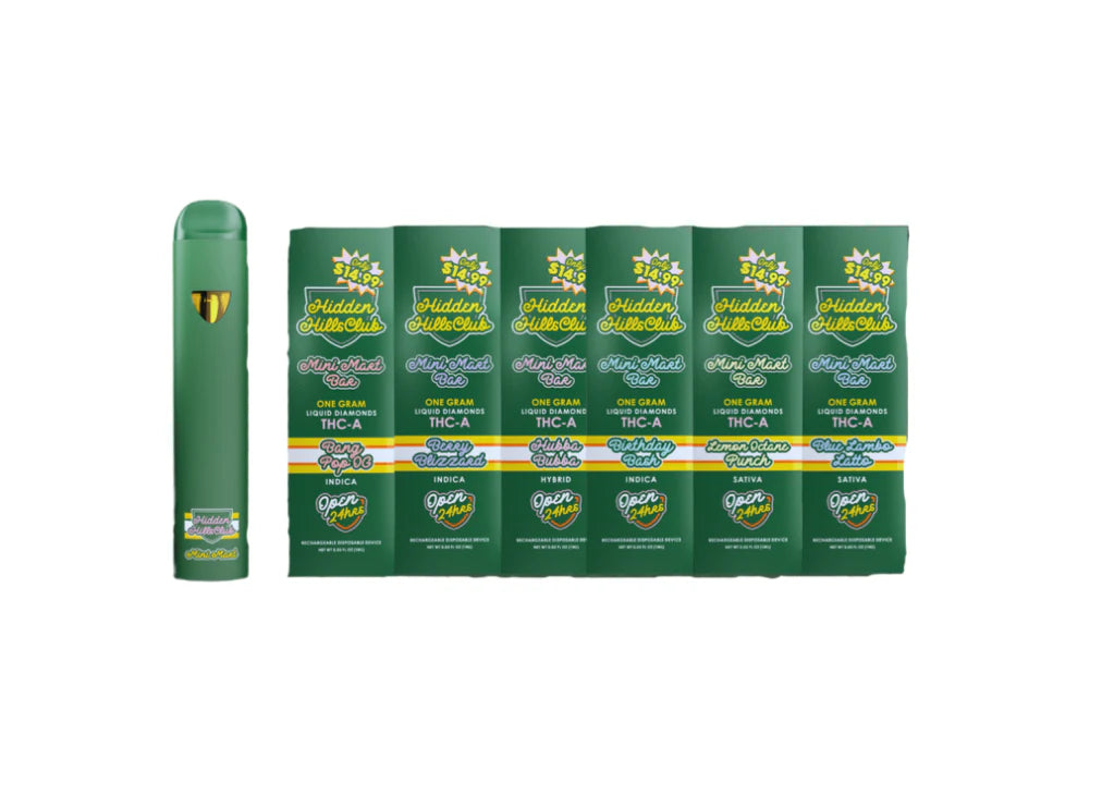 Hidden Hills Mini Mart Bar – 1g THC-A Liquid Diamonds (Surprise Zurpe, Hybrid)