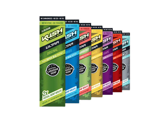 Kush Conical Hemp Wraps - Conos Pre-enrollados de Cáñamo Canadiense para Fumar