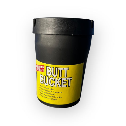 Cenicero Portátil Butt Bucket – Apaga Colillas y Controla Olores