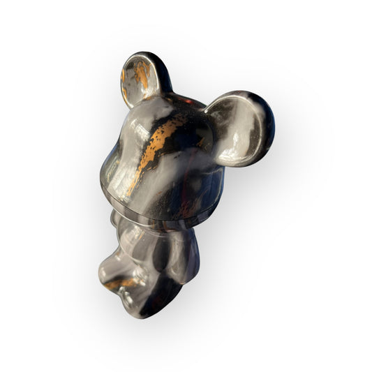 Grinder Bearbrick 3 Piezas – Diseño de Osito Art Toy Multicolor y Negro Metálico