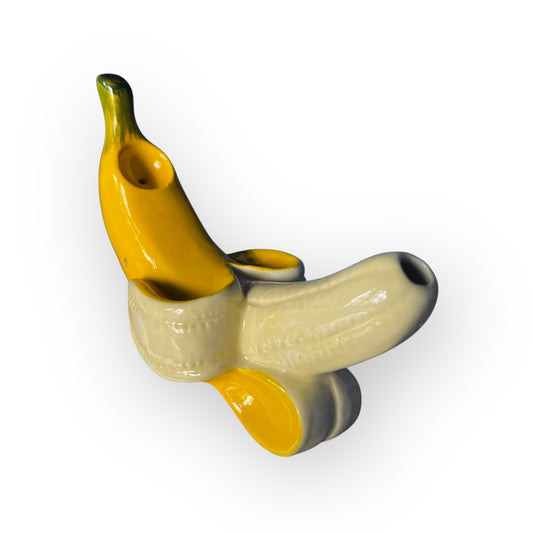 Pipa de Cerámica con Forma de Plátano – Diseño Creativo y Funcional