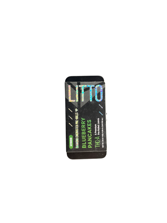 LITTO Diamond Encrusted Pre-Rolls – Blueberry Pancakes (Hybrid) | 6 x 0.5g