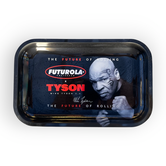 Futurola x Tyson Rolling Tray Negra - Charola Metálica para Preparar con Estilo