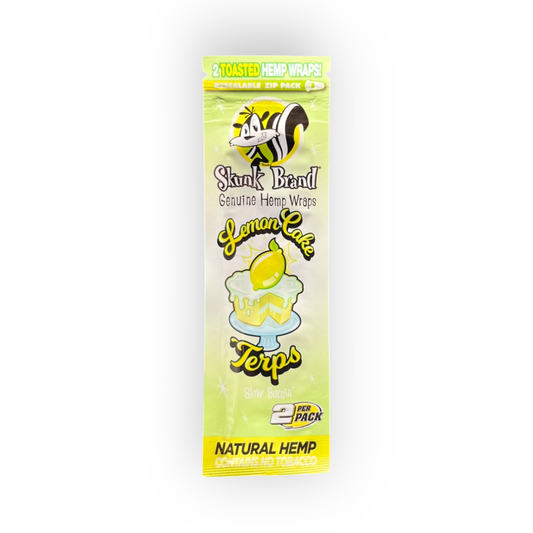 Skunk Brand Lemon Cake Terps | Wraps Saborizados con Terpenos – Sabor Intenso a Pastel de Limón