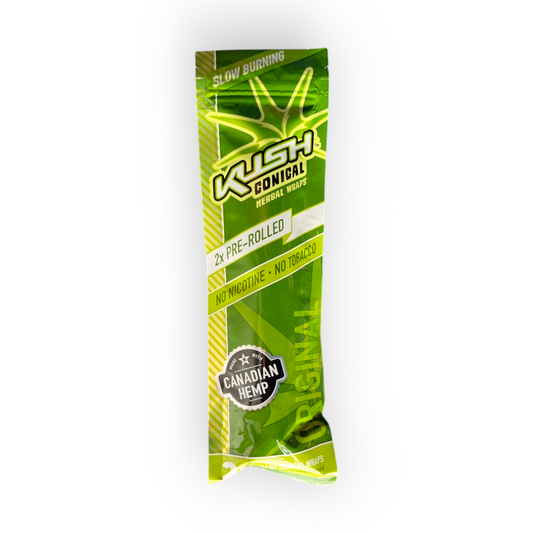 Kush Conical Original Canadian Hemp – Conos de Cáñamo Natural para Roll Your Own