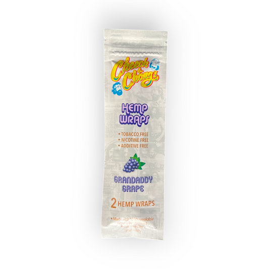 Cheech & Chong's Hemp Wraps Granddaddy Grape - Blunts de Cáñamo con Sabor Uva